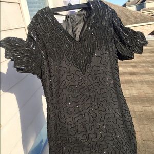 Black beaded dress